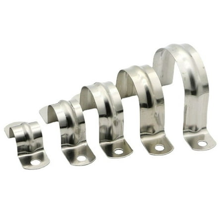

50X Stainless Steel U Shaped Conduit Clamp Saddle Strap Tube Pipe Clips 8Mm-50Mm
