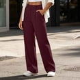 thumbnail image 4 of Tumotour Business Pant for Women Plus Size Stretchy Pleated Pull On Dress Trousers High Waist Elastic Wide-Leg Pants Work Trousers with Pocket, 4 of 10