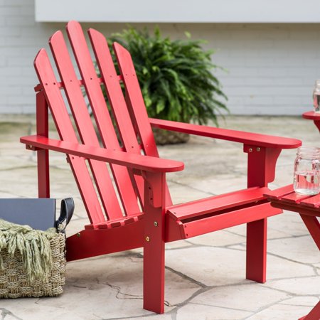 Coral Coast Pleasant Bay Acacia Adirondack Chair - Red 
