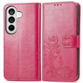 thumbnail image 1 of Funda Sintética FOXDOCK para Samsung Galaxy S26 | Función de Billetera y Soporte | Protección Completa-rojo, 1 of 6