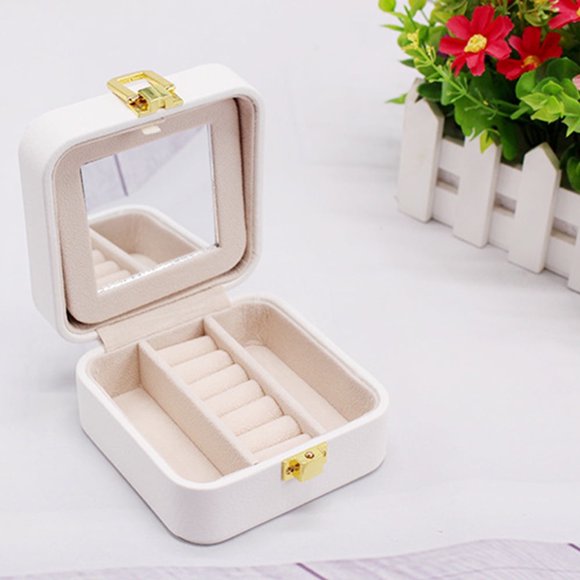 Travel Jewelry Organizer Box Waterproof Jewelry Container Box for Birthday Gifts New Year‘s Gifts