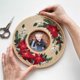 thumbnail image 3 of 3 Pieces 14 Inch Embroidery Hoops Wooden Round Adjustable Bamboo Circle Hoop Ring for Art Craft Hand, 3 of 5