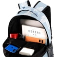 thumbnail image 4 of School Backpacks Blue Pattern Butterflies Elementary Students Bookbags With Water Bottle Pocket, 4 of 6