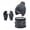 A1-Black, variant on Toddler Hats Gloves and Scarves Sets Winter Warm Knit Thick Thermal Stretchy Ski Head Hat Scarf Gloves Set