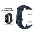 thumbnail image 2 of Correa de reloj inteligente WDOplteas Para HUAWEI Band 6 y HONOR Band 6 azul medianoche, 2 of 8