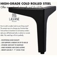 thumbnail image 4 of Triangular Metal Furniture Feet Replacement suitable for Cupboard Sofa Couch Shelf Ottoman Set of 4, 4 of 5