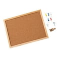 thumbnail image 2 of Tablón de anuncios de corcho, tablero de anuncios de madera con chinchetas, bricolaje, cocina 30x40cm, 2 of 7