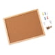 thumbnail image 2 of Tablones de anuncios de corcho Tablero de corcho Decoración de pared para el hogar y la oficina Decorativo con chinchetas 30x40cm, 2 of 7