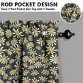 thumbnail image 5 of Boho Vintage Curtains 24 Inch Short - 3 Panel Farmhouse Wildflower Set with Rustic Floral Design, Rod Pocket Kitchen, 5 of 6