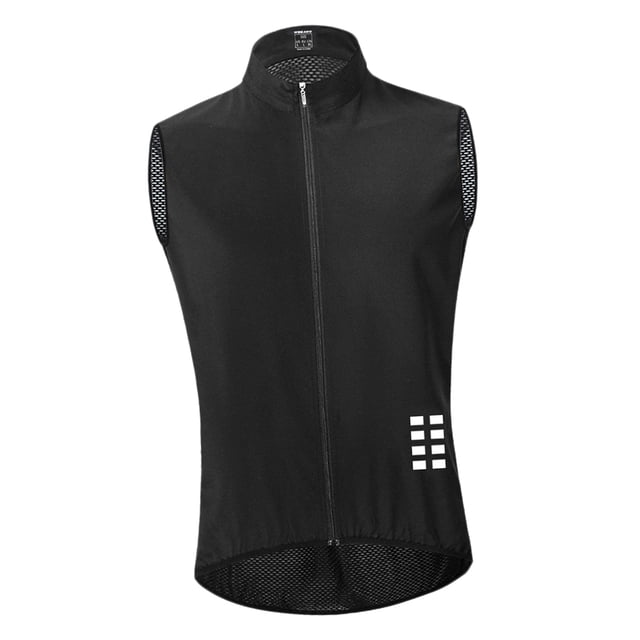 Chaleco de Ciclismo para Hombre Chaleco de Jersey Sin Mangas a Prueba de Viento de Motocicleta - Negro, SG Sunnimix Chaleco de ciclismo para hombre
