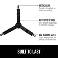 thumbnail image 3 of Gorilla Grip Bed Sheet Straps, Adjustable Elastic Fasteners with Metal Clips, Keep in Place Fitted Bedding Holder, 4 Pack Black, 3 of 10