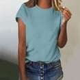 thumbnail image 2 of Timegard Tops for Women Athletic Crewneck Short Sleeve Tops Workout Running Casual Loose Tee Shirts, 2 of 4