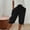 Black, variant on LEBONYARD Women's Soft Capris Lounge Ready,Women's Solid Color Shorts Casual Women's Shorts Capris Gray M
