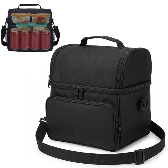 Tapvos 14.5L Insulated Camping Cooler Bag Portable Crossbody Lunch Bag for Men Women Work Beach Camping Travel