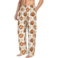 thumbnail image 2 of Uemuo Cute Squirrel Pattern Men's Wide Leg Palazzo Lounge Pants with Pockets Light Weight Loose Comfy Casual Pajama Pants-X-Large, 2 of 9