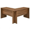 thumbnail image 3 of Modway Venture Modern MDF Wood L-Shaped Office Desk in Walnut, 3 of 8