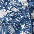 thumbnail image 5 of Ambesonne Botanical Valance Pack of 2, Floral Forest Leaves Art, 54"X18", Cobalt Blue and White, 5 of 5