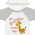 thumbnail image 4 of Inktastic My Godfather Loves Me- Cute Giraffe Boys or Girls Baby Bodysuit, 4 of 5