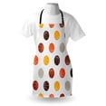 thumbnail image 3 of Basketball Apron Ball Pattern in Earthen Tones Competition Sports Professional League Game Player, Unisex Kitchen Bib Apron with Adjustable Neck for Cooking Baking Gardening, Multicolor, by Ambesonne, 3 of 3