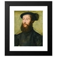 thumbnail image 2 of Corneille de Lyon 15x18 Black Modern Framed Museum Art Print Titled - Portrait of a Gentleman, 2 of 5