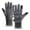 Grey, variant on Winter Thermal Cycling Adjustable Snap Closure Windproof Cold Weather Lined Full Finger Touchscreen Grip for Outdoor Sports Activities Black L