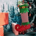 thumbnail image 3 of CSChome Christmas Elf Stocking Large Capacity Adorable Reusable Holiday Decoration Xmas Tree Kids Gift Candy Hanging Pendant Elf Stocking (Christmas), 3 of 7