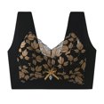 thumbnail image 4 of Elvqul Womens Bras Under $5 Bralette Black Full Coverage Lace Daily Push up Bra, 4 of 4