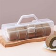 thumbnail image 5 of Caja de almacenamiento de bloques de corte de rollo de pastel, caja de almacenamiento de tarjetas comerciales, caja de almacenamiento de tarjetas de plástico, apta para tarjetas estándar, 1, 5 of 5