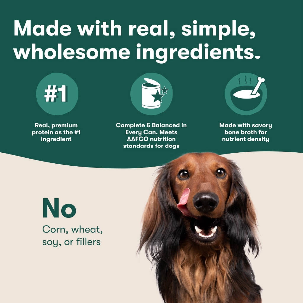 (4 pack) Jinx Bone Broth Stew Grain-Free Chicken & Vegetables Wet Dog Food, 13 oz Can