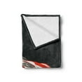 thumbnail image 2 of Cars Soft Flannel Fleece Throw Blanket, Automotive Industry Theme Powerful Engine Fast Technology Prestige Performance, Cozy Plush for Indoor and Outdoor Use, 70" x 90", Red Black White, by Ambesonne, 2 of 5