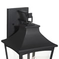 thumbnail image 4 of John Timberland Tagua 17 1/4" High Textured Black 2-Light Outdoor Wall Lantern Light, 4 of 9