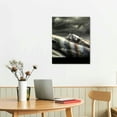 thumbnail image 2 of Nawypu P-51 Mustang World War II Fighter Bomber Canvas Prints Wall Art Military Aircraft Airplane Pictures Frame Wall Decor Home Office Bedroom Decorations 16x20in, 2 of 4