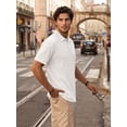 thumbnail image 3 of RICHCOIN Polo Shirts for Men Summer Short Sleeve Textured Knit Casual Golf Tops Collared T Shirt, 3 of 7