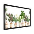 thumbnail image 2 of Designart 'Trio of Houseplants Sanseviera Snake Plants On White' Farmhouse Framed Art Print, 2 of 4