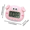 thumbnail image 2 of Binwennn Cartoon Animal Countdown Timer Cow Digital Cooking Timer With Stand For Cooking Bake Timer Kitchen Kids Toothbrush Cup And Timer Stopwatch Clock for Desk Four Event Timer Visual Timers for, 2 of 7