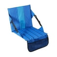 thumbnail image 4 of harayaa Stadium Seat Cushion Padded Seat Sit Mat Multipurpose Folding Bleacher Seat with Back Support for Outdoor Beach Picnic Hiking Blue, 4 of 8
