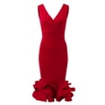 thumbnail image 5 of Sngxgn Women's Casual Loose Sundress Long Dress Sleeveless Split Maxi Dresses Summer Beach Dress with Pockets(Red,M), 5 of 6