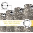 thumbnail image 4 of Fsddascl Grey Christmas Blackout Curtains for Bedroom/Living Room, Thermal Insulated Kitchen Curtains, Vintage Winter Snowflakes Patterned Grommet Darkening Window Treatment Drapes 42"x63"x2, 4 of 6