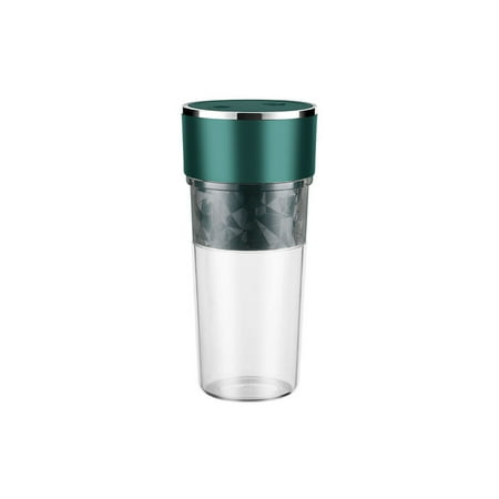

Thinsont Portable Juicer Cup USB Rechargeable Household Breakfast Electric Fruit Blender Oranges Melons Juice Maker Travel Mixer Green