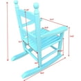thumbnail image 3 of Kids Rocking Chair for Indoor Outdoor Childs Rocker Chair, Durable Wooden Rocking Lounge Chairs for Girl Boy, Features Classic Rocker Design & Hardwood Construction - Blue, 3 of 8