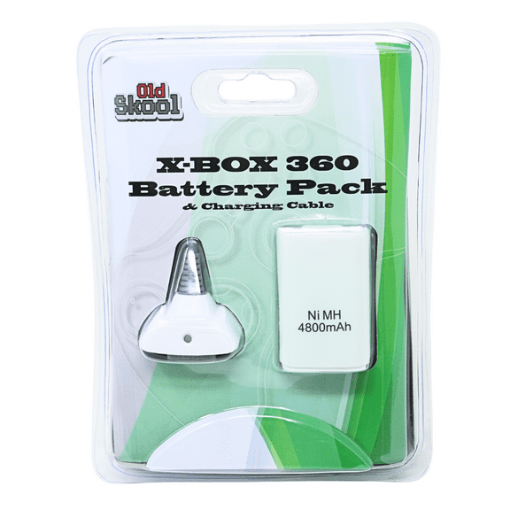 Xbox 360 Play & Charge Kit Battery and Charging cable - White