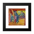 thumbnail image 2 of Ernst Ludwig Kirchner 12x12 Black Modern Framed Museum Art Print Titled - The Visit - Couple and Newcomer (1922), 2 of 5