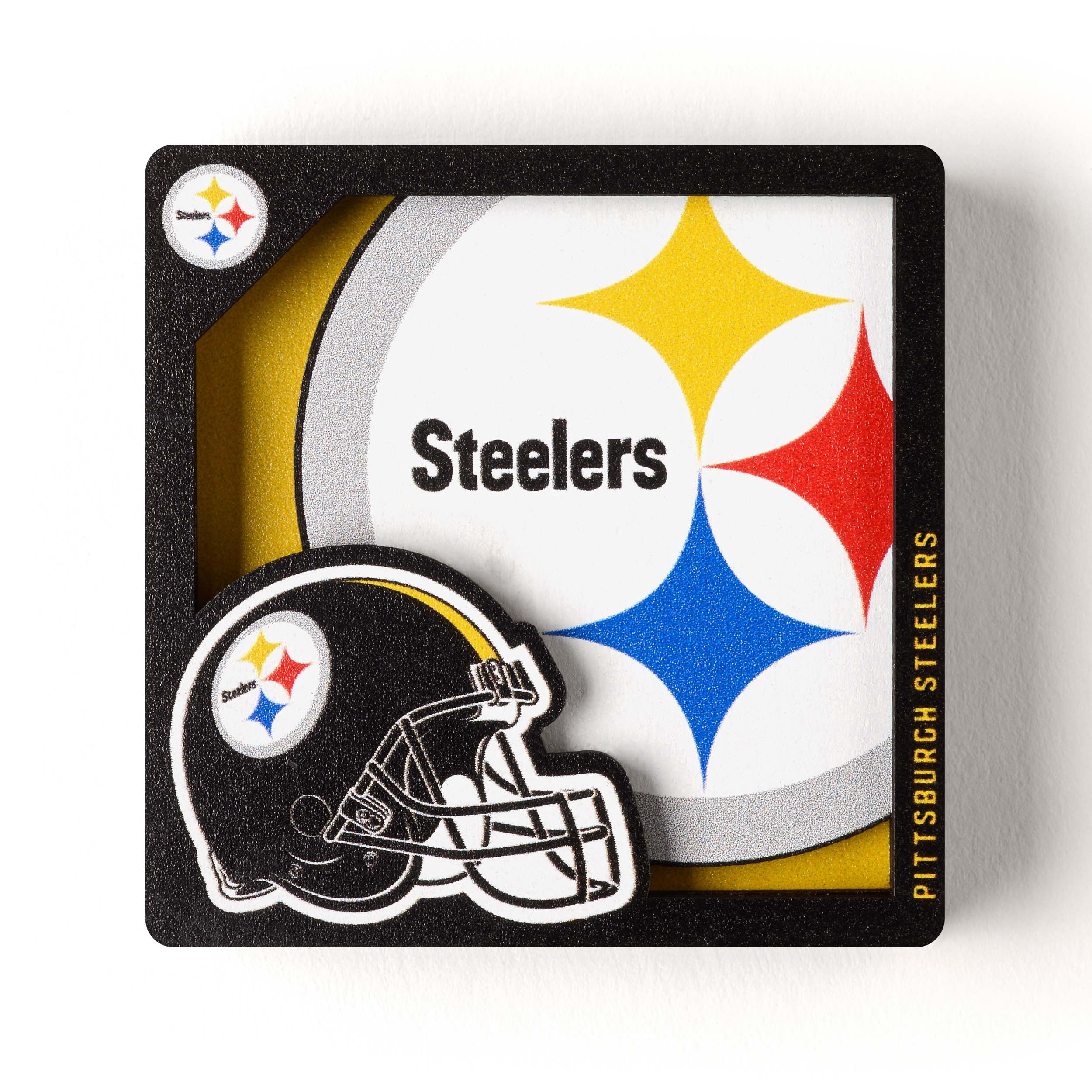 YouTheFan NFL Pittsburgh Steelers 3D Logo Series Magnet