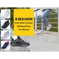 thumbnail image 3 of B BESUNEW Women's Wide Toe Box Arch Support Walking Shoes for Plantar Fasciitis Orthotic Athletic Tennis Running Sneakers for Woman US 6-11, 3 of 14