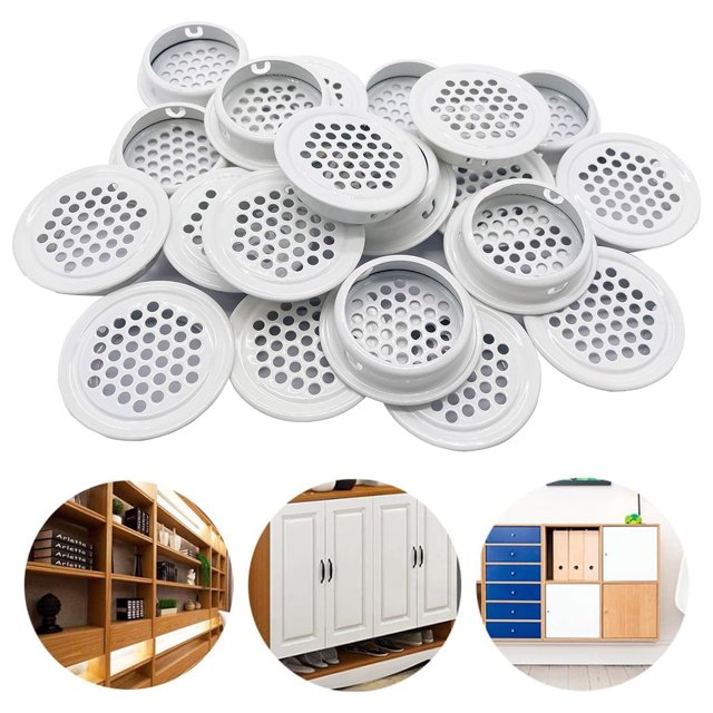 Versatile Airflow Solution, Oxidation Resistance Mesh Hole Louver Stainless Steel Circular Soffit Vent For Fresh Environment, Easy Installation Ventilation Grille For Multiple Applications