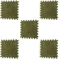 thumbnail image 2 of 5Pcs 11.81Inch Square Puzzle Polyester Velvet Carpet, 2 of 9