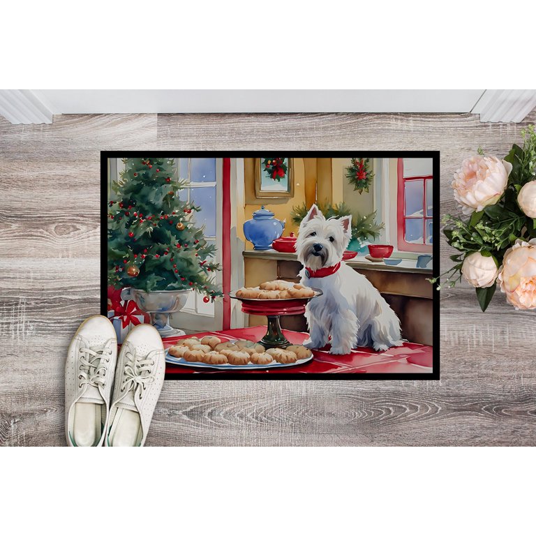 Carolines Treasures DAC3889MAT 18 x 27 Westie Christmas