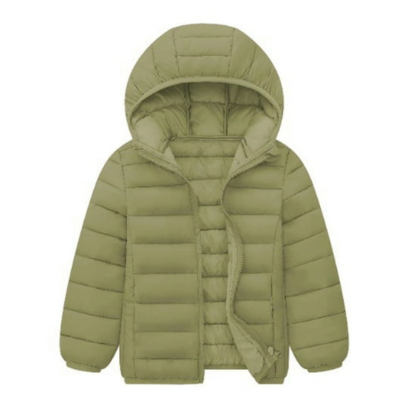 WOYY Toddler Girls Lightweight Down Jacket Winter Warm Hooded Coat Outerwear, Sizes 2-3T