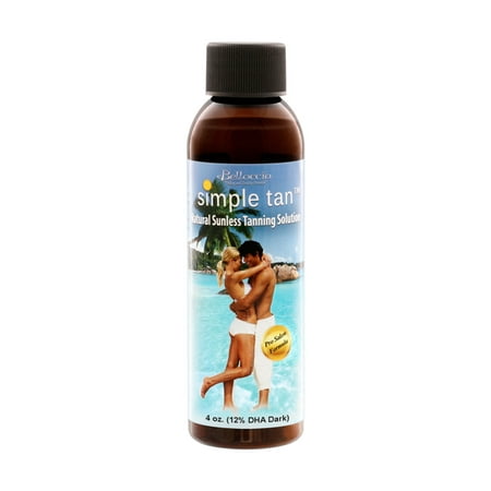 4 oz Belloccio Simple Tan 12% DHA Dark Sunless Airbrush Spray Tanning (Best Airbrush Spray Tan)
