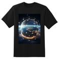thumbnail image 2 of Plus Size Shirt for Women Black Tops for Women Short Sleeves Shirt for Women Science Fiction Earth1 T Shirt Oversized Shirt for Women S, 2 of 5
